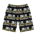 CREATE WITH MELANIE ROSE Men's Board Shorts (AOP), Custom shorts, personalized shorts, mens shorts