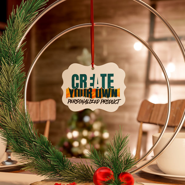 CREATE WITH MELANIE ROSE Aluminum Ornaments (1pc, 5pcs, 10pcs, 20pcs), custom ornament, personalized ornament, holiday