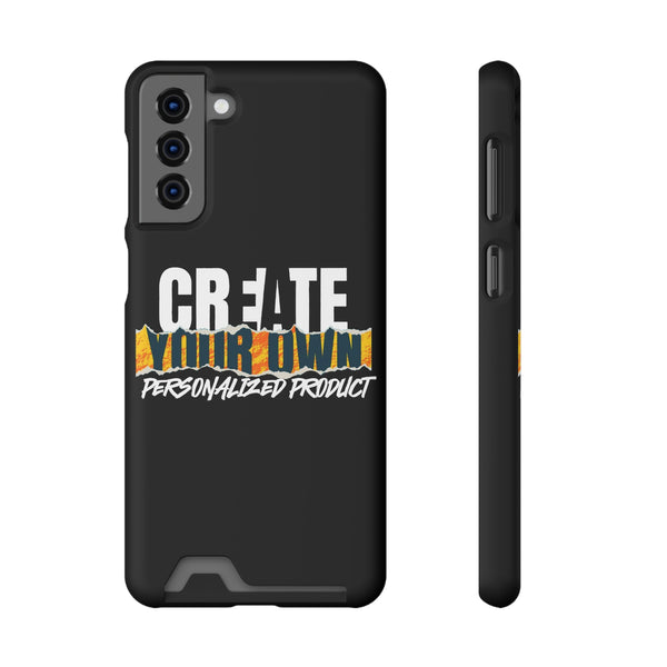 CREATE WITH MELANIE ROSE Phone Case With Card Holder, custom phone case, personalized phone case