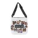 Family Collage Adjustable Tote Bag, custom tote bag, travel tote bag, shoulder bag, bags, handbag, gifts