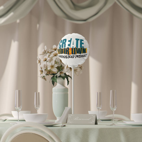 CREATE WITH MELANIE ROSE Balloons (Round and Heart-shaped), 6", custom balloon, personalized balloon, birthday balloon