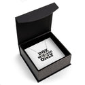 DESIGN YOUR OWN Message IN BOX Interlocking Circles Necklace, custom Jewelry, personalized gift
