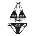 CREATE WITH MELANIE ROSE Strappy Bikini Set (AOP), custom swimsuit, custom bikini, personalized bathing suit
