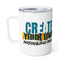 CREATE WITH MELANIE ROSE Insulated Coffee Mug, 10oz, drinkware, custom cup, custom mug, home gifts.