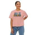 CREATE WITH MELANIE ROSE Women's Boxy Tee