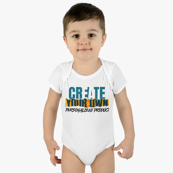 CREATE WITH MELANIE ROSE Infant Baby Rib Bodysuit, custom onesie, personalized onesie, custom baby, personalized baby