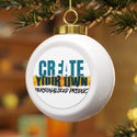 CREATE WITH MELANIE ROSE Christmas Ball Ornament, christmas ornament, holiday ornament, personalized ornament