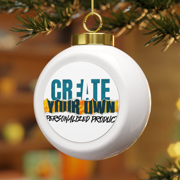 CREATE WITH MELANIE ROSE Christmas Ball Ornament, christmas ornament, holiday ornament, personalized ornament