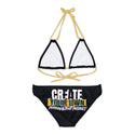 CREATE WITH MELANIE ROSE Strappy Bikini Set (AOP), custom swimsuit, custom bikini, personalized bathing suit