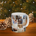 Engagement Collage Ceramic Mug 11oz, coffee mug, ceramic cup, art print, home gifts, kitchen