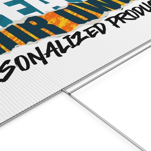 CREATE WITH MELANIE ROSE Plastic Yard Sign, custom yard sign, personalized yard sign