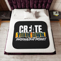 CREATE WITH MELANIE ROSE Sherpa Blanket, Two Colors, custom blanket, personalized blanket, personalized gift