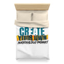 CREATE WITH MELANIE ROSE Microfiber Duvet Cover, custom blanket, custom duvet, personalized blanket, personalized gift
