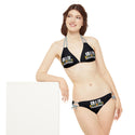 CREATE WITH MELANIE ROSE Strappy Bikini Set (AOP), custom swimsuit, custom bikini, personalized bathing suit