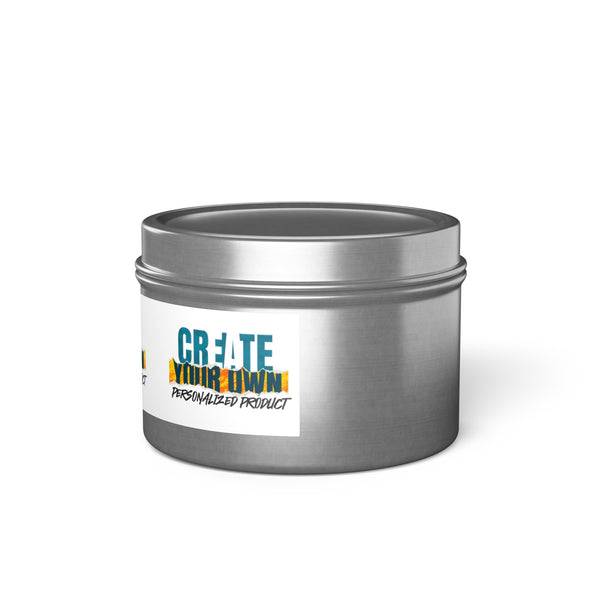 CREATE WITH MELANIE ROSE Tin Candles, custom candle, home decor, home gifts, personalized candle, personalized gifts