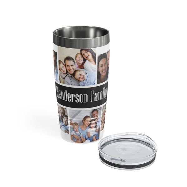 Family Collage Ringneck Tumbler, 20oz, travel mug, custom travel mug, travel coffee mug, coffee mug, drinkware