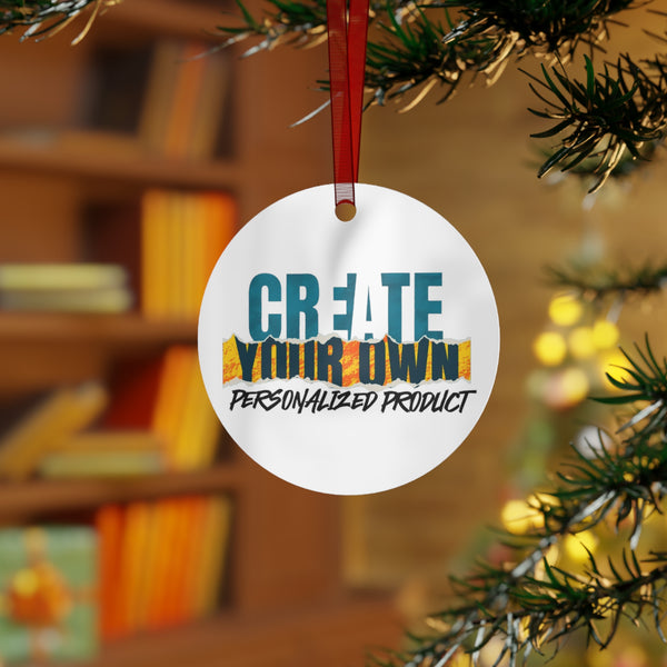 CREATE WITH MELANIE ROSE Metal Ornaments, christmas ornament, holiday ornament, custom ornament, personalized ornament