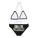 CREATE WITH MELANIE ROSE Strappy Bikini Set (AOP), custom swimsuit, custom bikini, personalized bathing suit