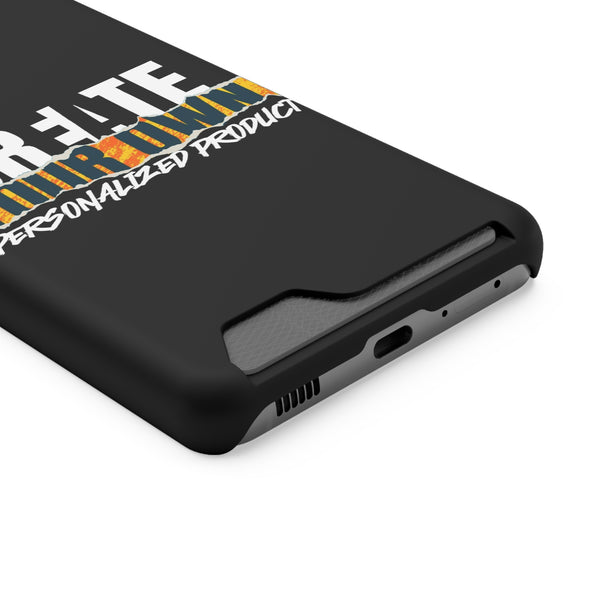 CREATE WITH MELANIE ROSE Phone Case With Card Holder, custom phone case, personalized phone case