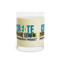 CREATE WITH MELANIE ROSE Scented Candle - Full Glass, 11oz, custom candle, home decor, personalized candle, personalized gift