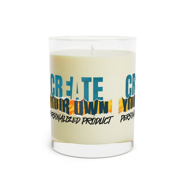 CREATE WITH MELANIE ROSE Scented Candle - Full Glass, 11oz, custom candle, home decor, personalized candle, personalized gift