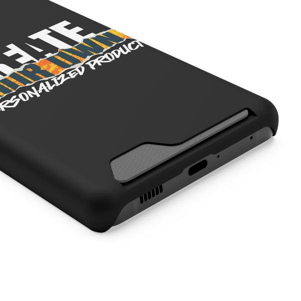 CREATE WITH MELANIE ROSE Phone Case With Card Holder, custom phone case, personalized phone case