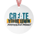 CREATE WITH MELANIE ROSE Metal Ornaments, christmas ornament, holiday ornament, custom ornament, personalized ornament