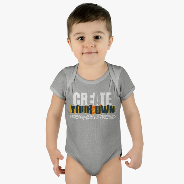 CREATE WITH MELANIE ROSE Infant Baby Rib Bodysuit, custom onesie, personalized onesie, custom baby, personalized baby