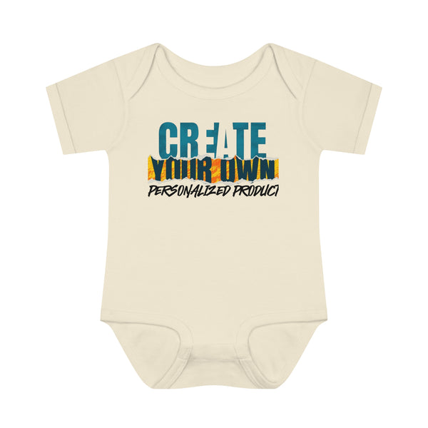 CREATE WITH MELANIE ROSE Infant Baby Rib Bodysuit, custom onesie, personalized onesie, custom baby, personalized baby