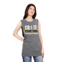 CREATE WITH MELANIE ROSE Unisex Stonewash Tank Top, custom tank top, personalized tank top