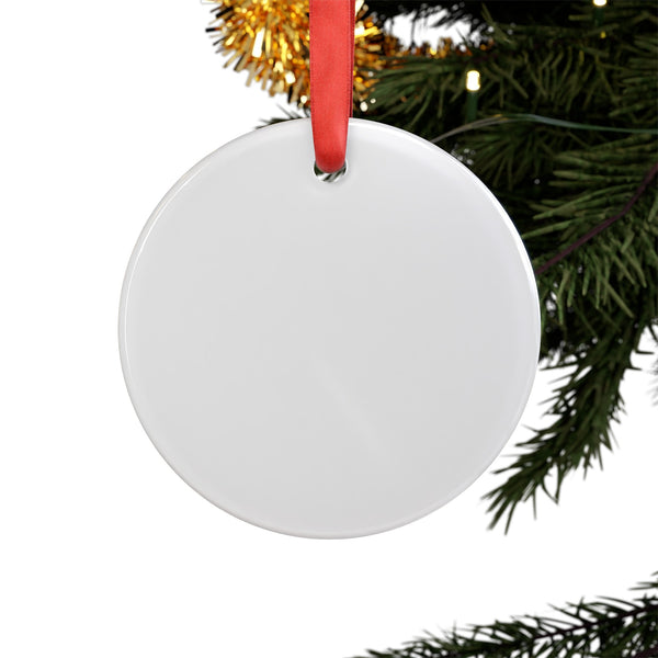 DESIGN YOUR OWN Acrylic Ornament with Ribbon, custom ornament, personalized ornament, holiday, Christmas ornament