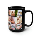 Pregnancy Collage Black Mug, 15oz, coffee mug, ceramic mug, home gifts, art prints
