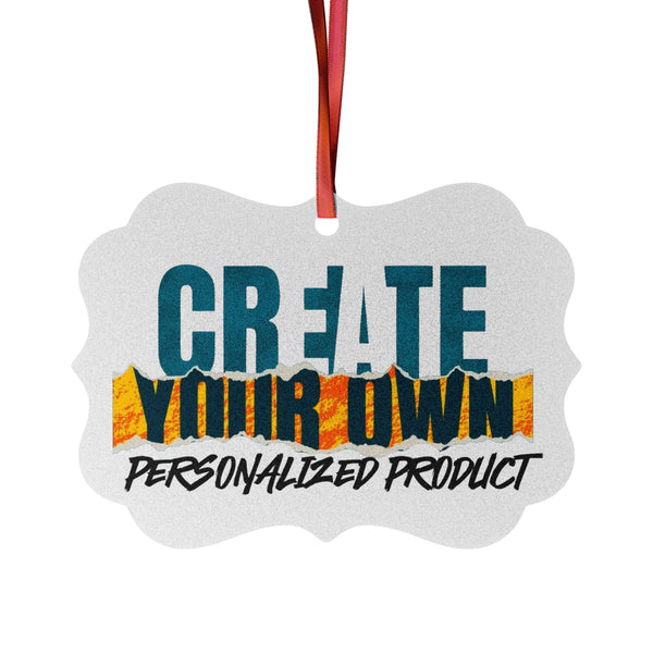 CREATE WITH MELANIE ROSE Aluminum Ornaments (1pc, 5pcs, 10pcs, 20pcs), custom ornament, personalized ornament, holiday