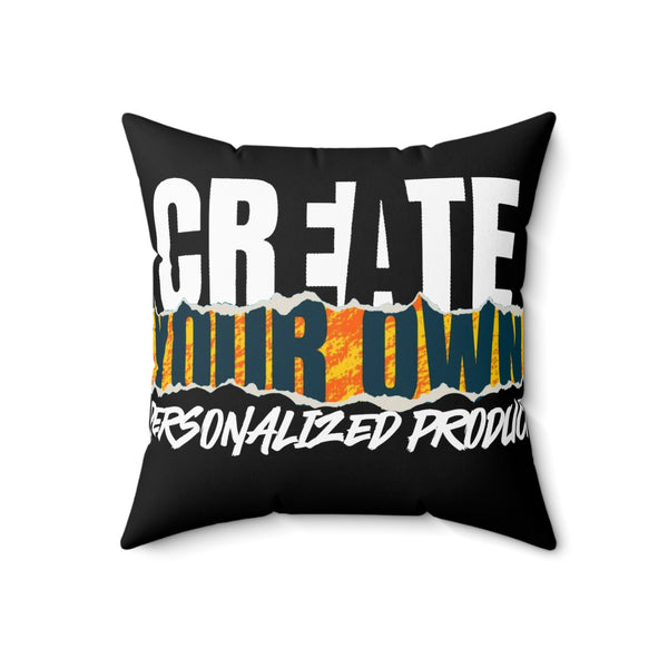 CREATE WITH MELANIE ROSE throw pillow, Spun Polyester Square Pillow, custom pillow, home decor, personalized gift