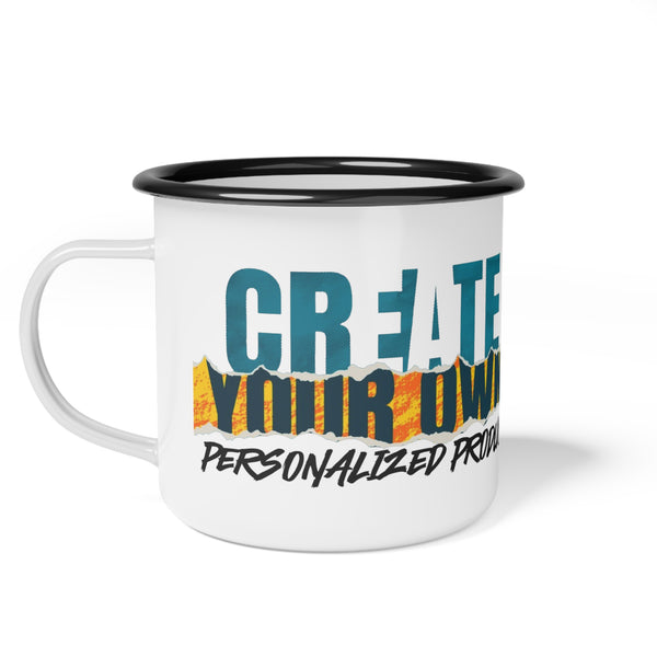 CREATE WITH MELANIE ROSE Enamel Camp Cup, drinkware, camping mug, custom mug, home gifts