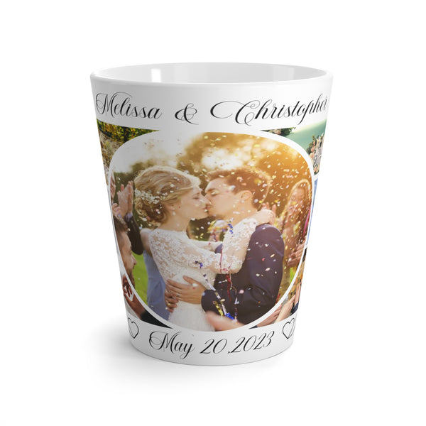 Wedding Collage Latte Mug, custom mug, coffee mug, custom coffee mug, home gifts, drinkware