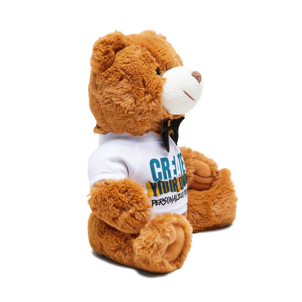 CREATE WITH MELANIE ROSE Teddy Bear with T-Shirt, custom teddy bear shirt, personalized teddy bear, personalized gift