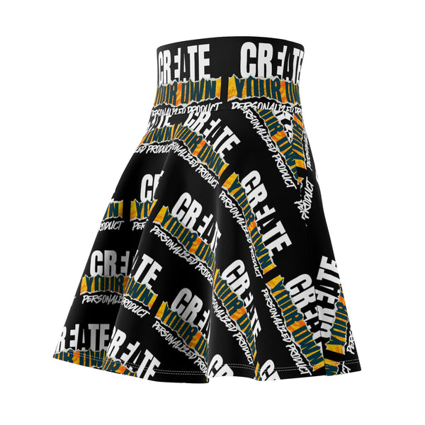 CREATE WITH MELANIE ROSE Women's Skater Skirt (AOP), custom color, custom skirt, personalized skirt