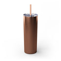 DESIGN YOUR OWN Skinny Tumbler with Straw, 20oz, drinkware, custom cup, home gifts