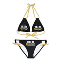 CREATE WITH MELANIE ROSE Strappy Bikini Set (AOP), custom swimsuit, custom bikini, personalized bathing suit
