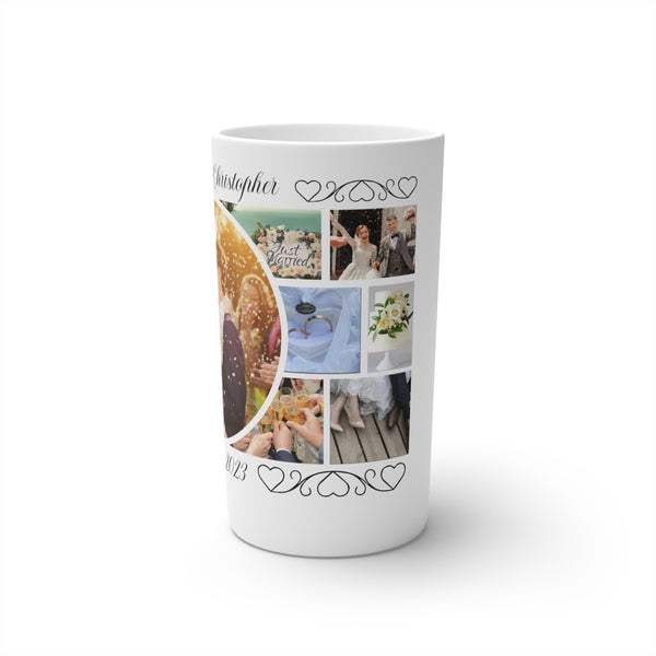 Wedding Collage Conical Coffee Mugs (3oz, 8oz, 12oz), drinkware, coffee cup, kitchen