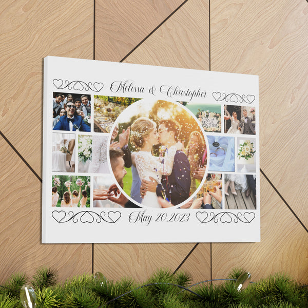 Wedding Collage Canvas Gallery Wraps, wall decor, custom canvas, home decor, home gifts