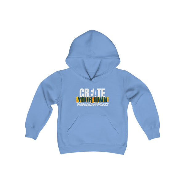 CREATE WITH MELANIE ROSE Youth Heavy Blend Hooded Sweatshirt, Custom hoodie, personalized hoodie