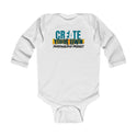 CREATE WITH MELANIE ROSE Infant Long Sleeve Bodysuit, custom onesie, personalized onesie