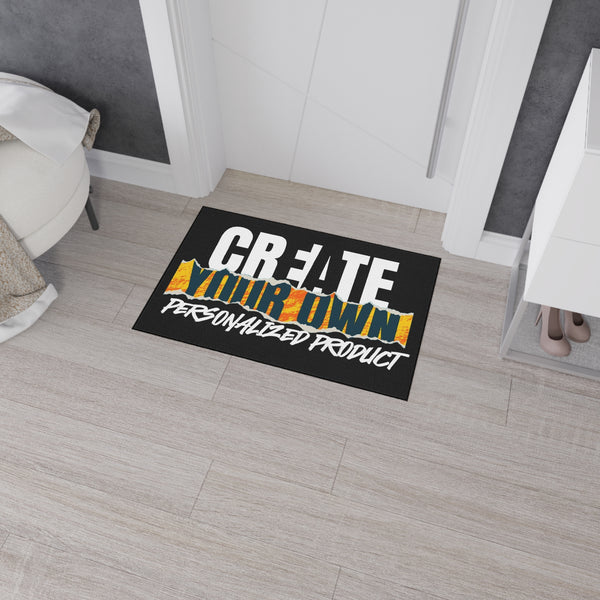 CREATE WITH MELANIE ROSE Heavy Duty Floor Mat, welcome mat, area rug. home decor, personalized gift