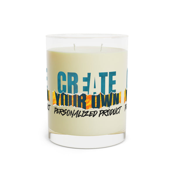 CREATE WITH MELANIE ROSE Scented Candle - Full Glass, 11oz, custom candle, home decor, personalized candle, personalized gift