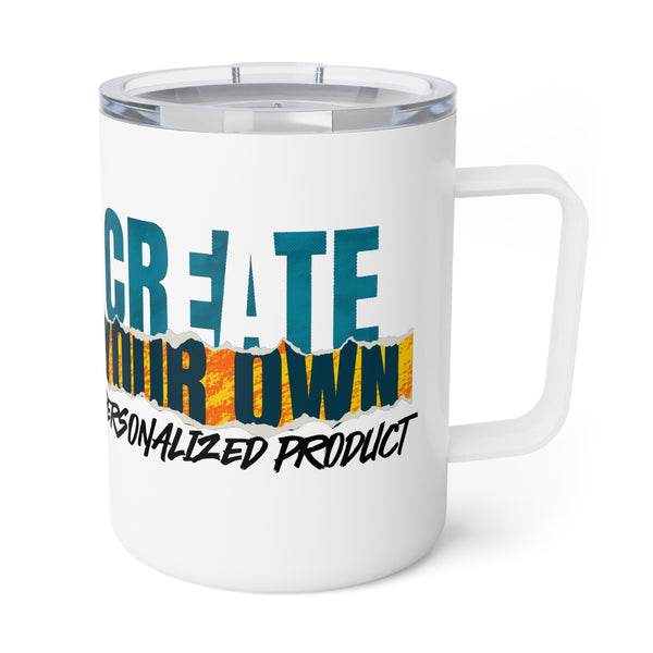 CREATE WITH MELANIE ROSE Insulated Coffee Mug, 10oz, drinkware, custom cup, custom mug, home gifts.