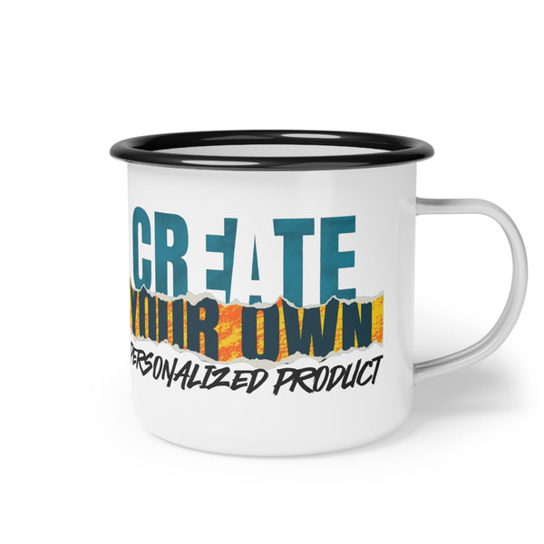 CREATE WITH MELANIE ROSE Enamel Camp Cup, drinkware, camping mug, custom mug, home gifts