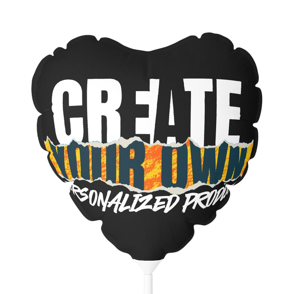 CREATE WITH MELANIE ROSE Balloon (Round and Heart-shaped), 11", custom balloon, personalized balloon, birthday balloon