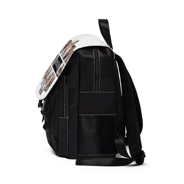 Family Collage Unisex Casual Shoulder Backpack, canvas backpack backpack, travel bag. schoolbag, gifts